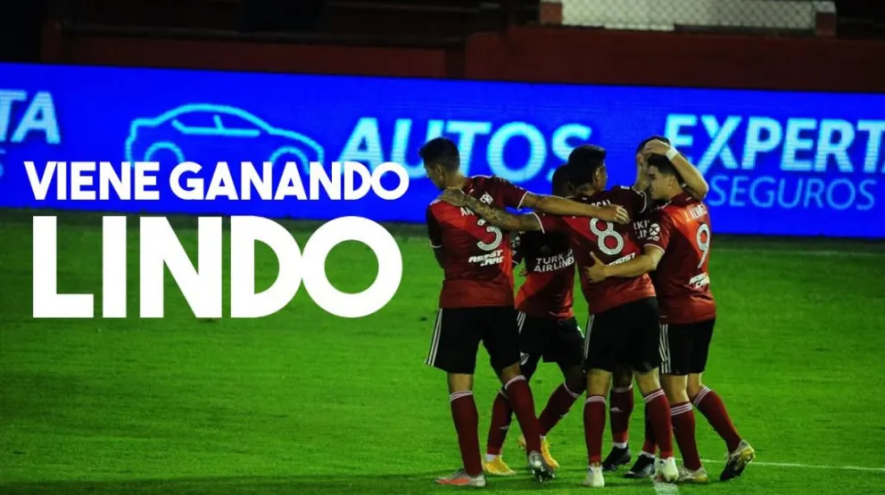River lidera con Boca y Argentinos después de vencer a Huracán