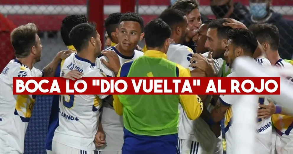 Boca se lo dio vuelta el Rojo y se ubicó en la punta
