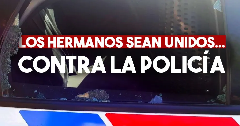 Lo fueron a detener por agredir a una mujer y rompió el patrullero