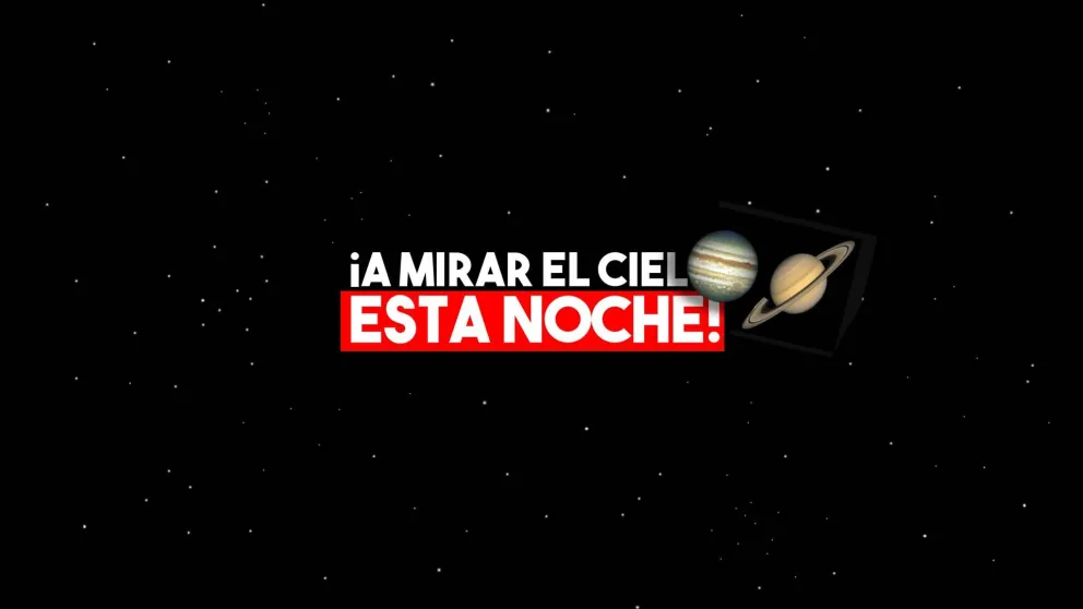 La conjunción de Júpiter y Saturno será la protagonista del cielo sanjuanino