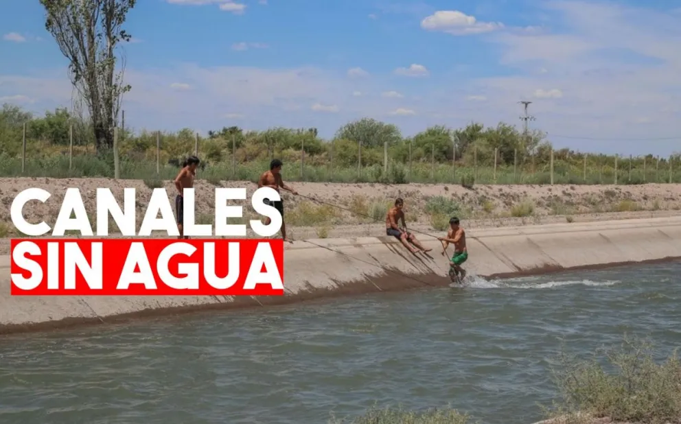 Los canales de riego no tendrán agua para Navidad