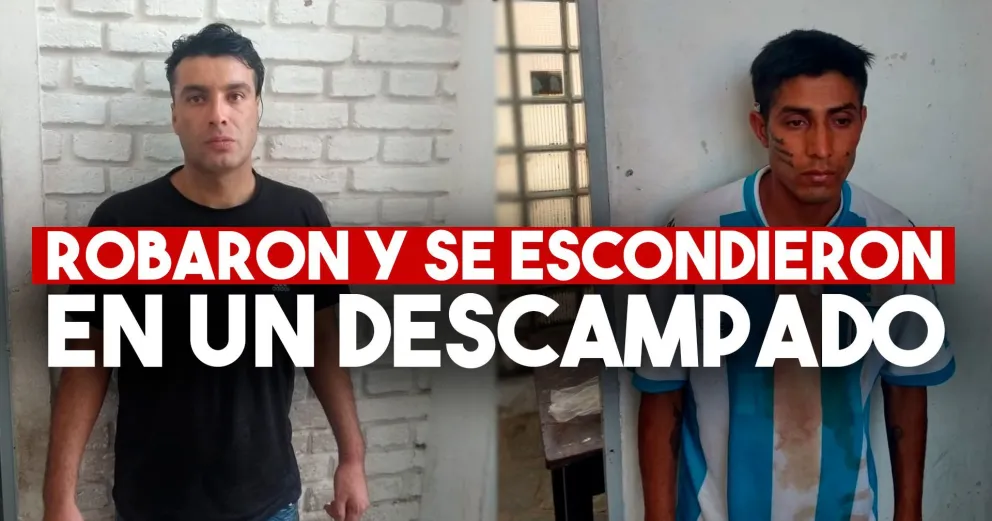 Robaron un celular, huyeron y fueron detenidos en un descampado