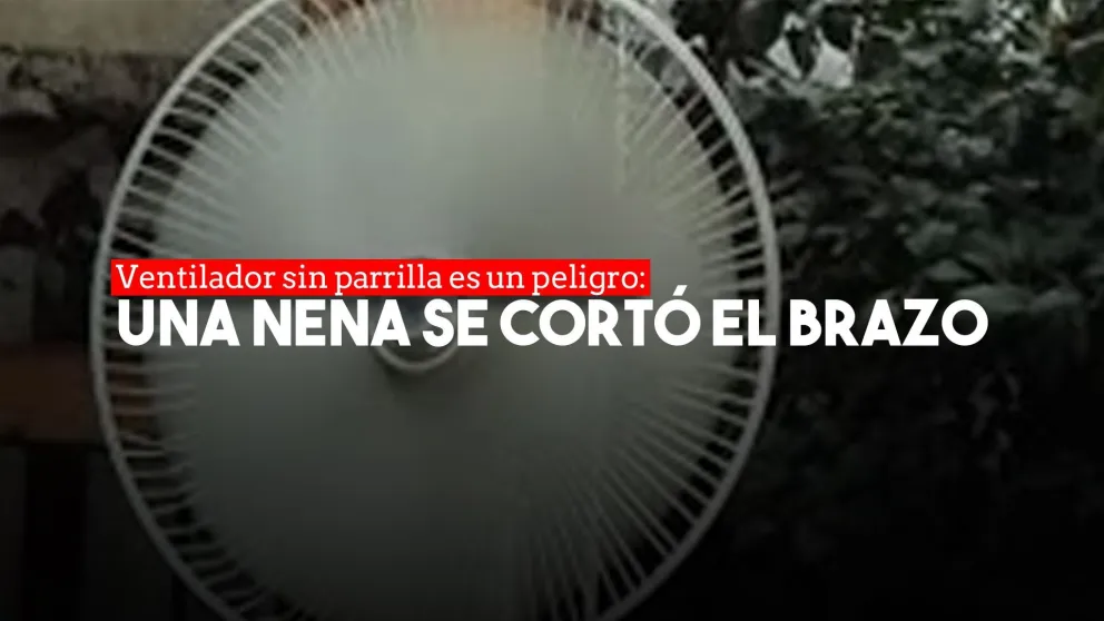 Una nena se cortó con un ventilador y debió ser hospitalizada
