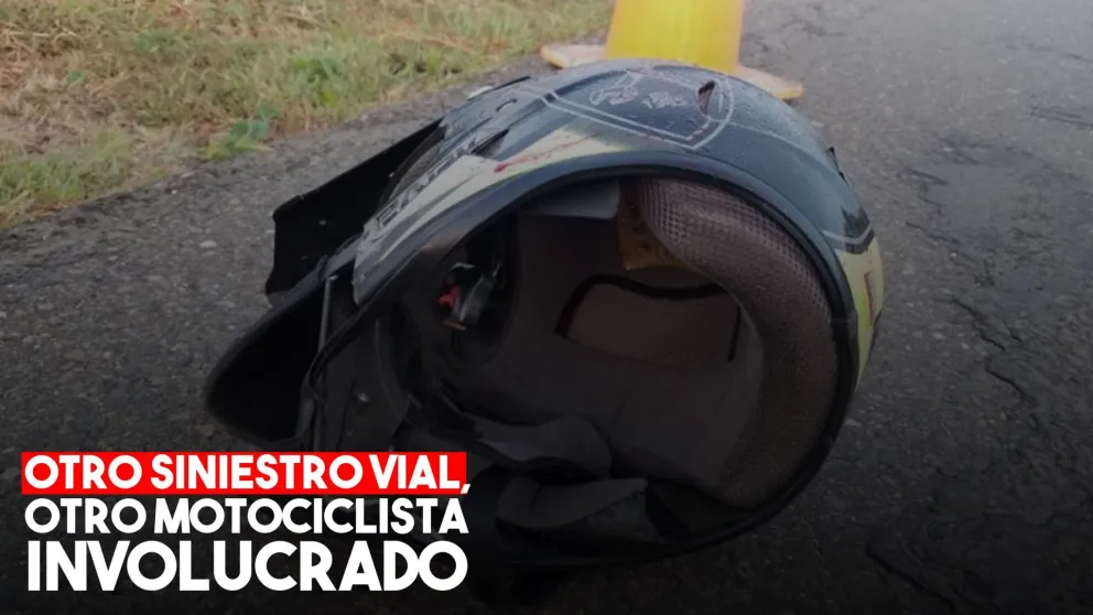 Un siniestro vial dejó a un motociclista con serias heridas