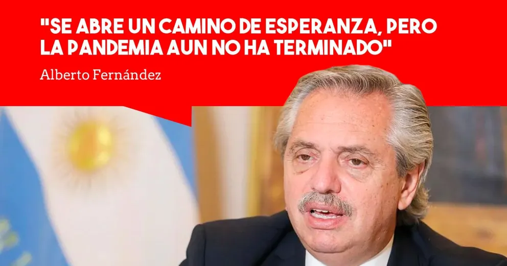 Alberto Fernández brindó un mensaje navideño y resaltó la importancia de la vacuna