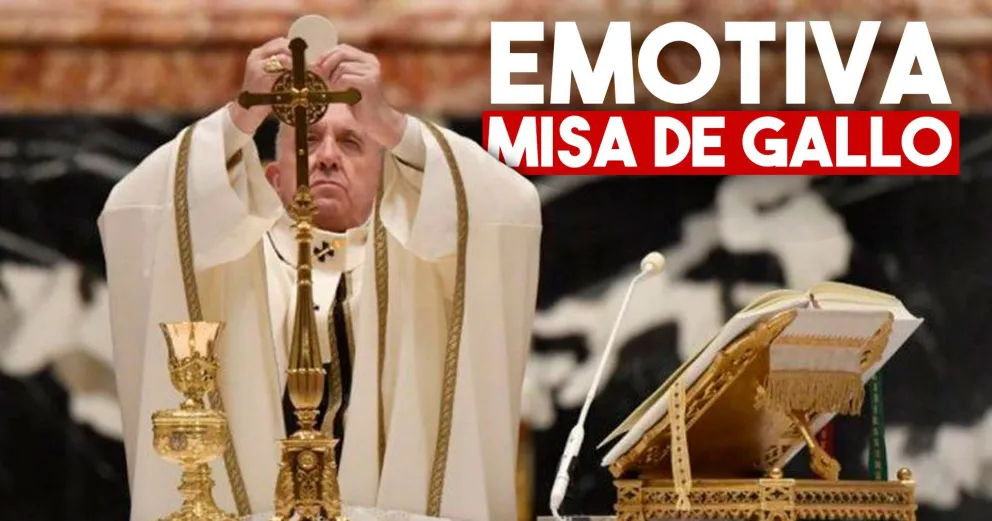En la misa de Gallo, Francisco pidió "no llorar por nosotros" sino "ayudar a los que sufren"