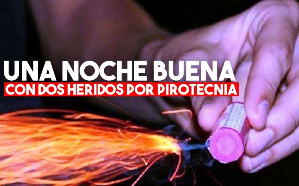 Sólo dos heridos por pirotecnia en Navidad