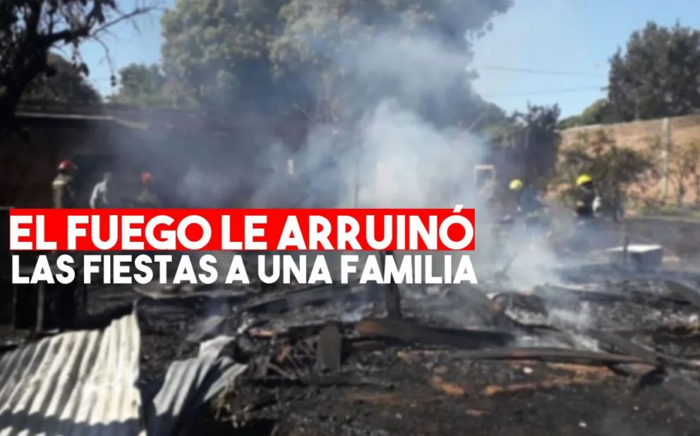 Una familia pocitana perdió todo en el incendio de su casa