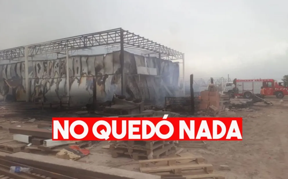 Así quedó el comercio de Chimbas tras el incendio