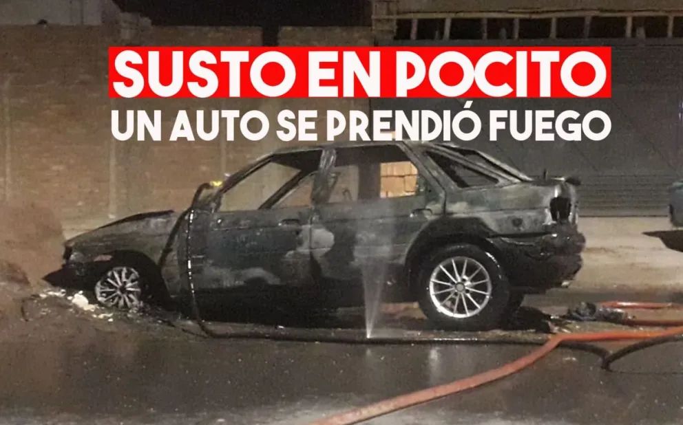 Fue a saludar a sus familiares por Navidad y se le incendió el auto
