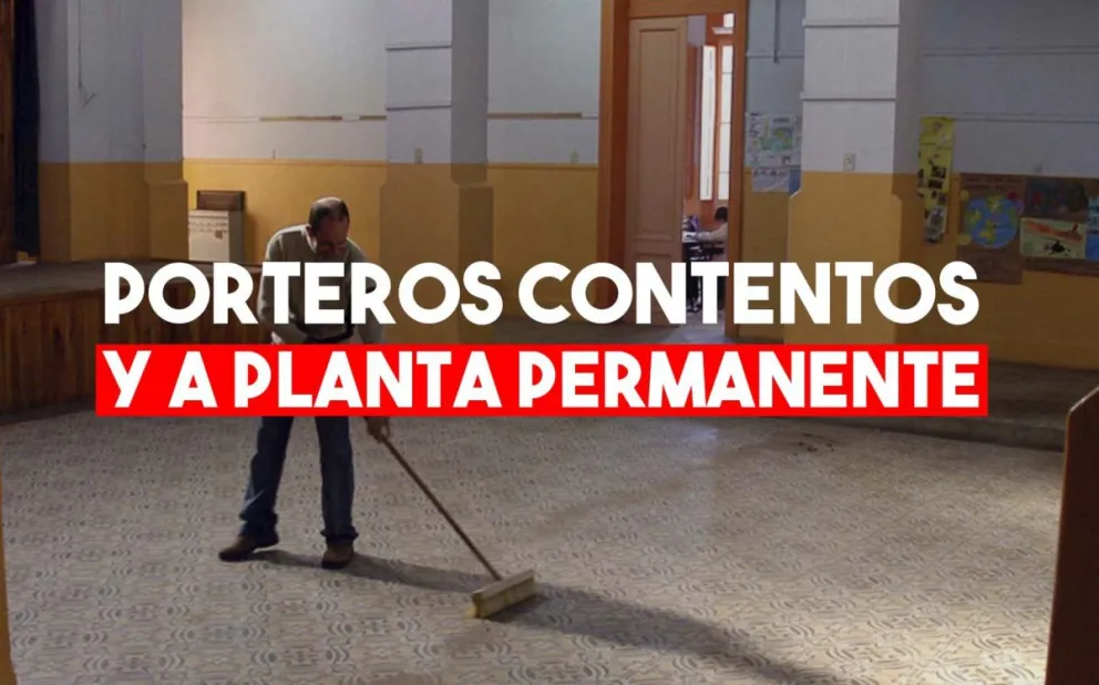 Más de 15 administrativos y 700 porteros fueron sumados a planta permanente