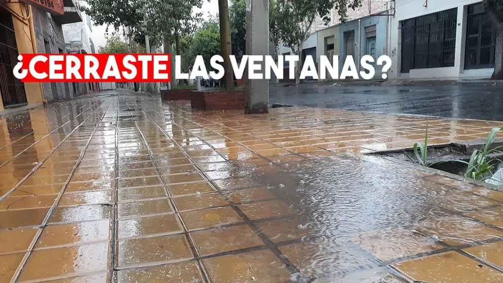 Intensa lluvia en el Gran San Juan