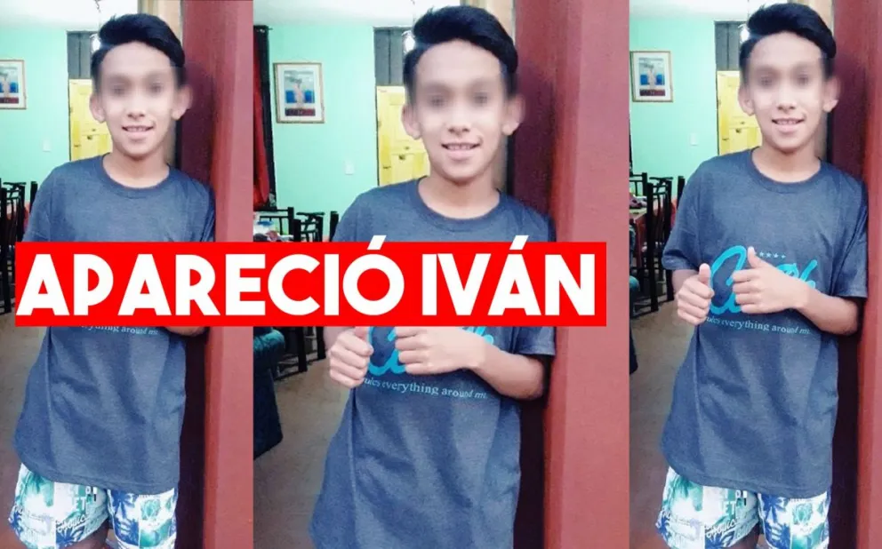 Apareció Iván, el niño de 12 años que era buscado por su familia