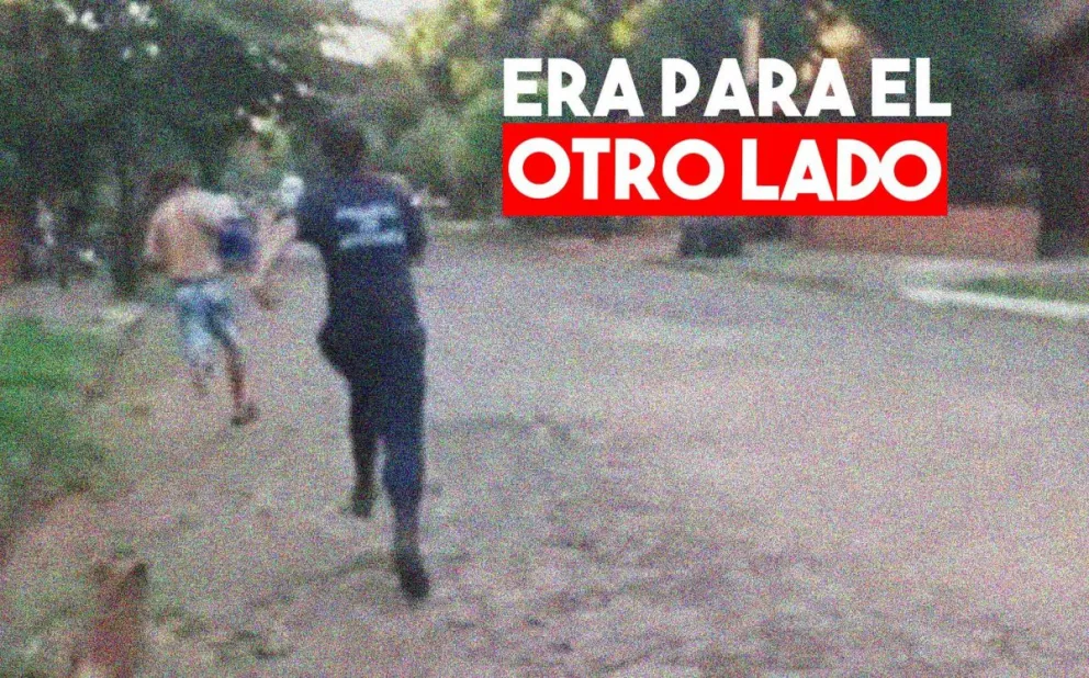 Robó, al escapar pasó corriendo por la comisaría y lo detuvieron