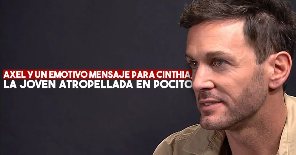 El cantante Axel le envió un emotivo mensaje a la familia de Cinthia Altamirano