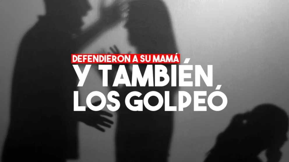 Golpeaba a su pareja por una discusión, sus hijos le pidieron que parara y también los agredió 