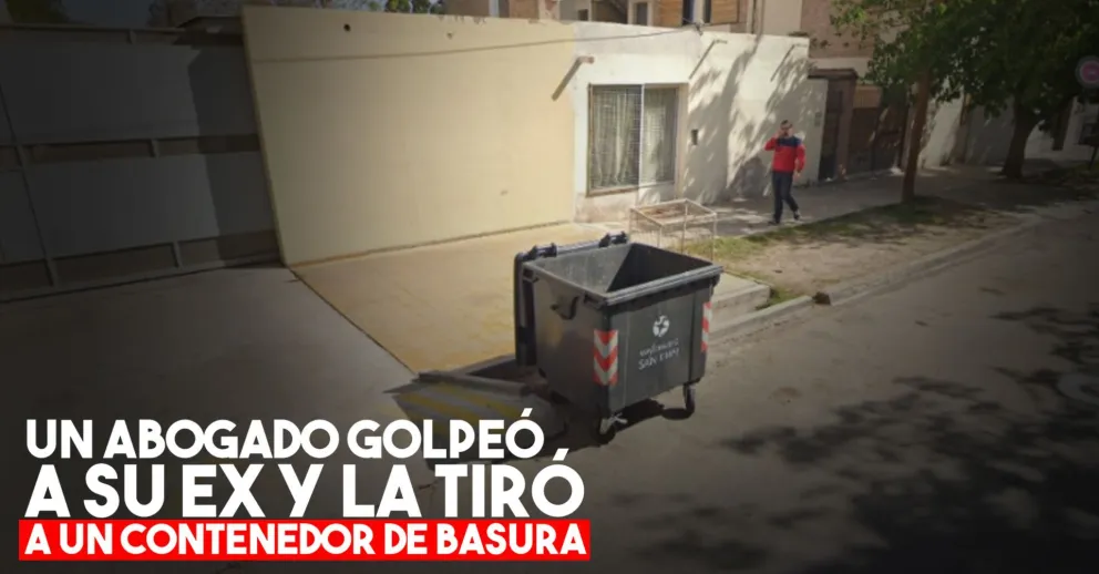 Le pegó a su ex mujer y la tiró a un contenedor de basura
