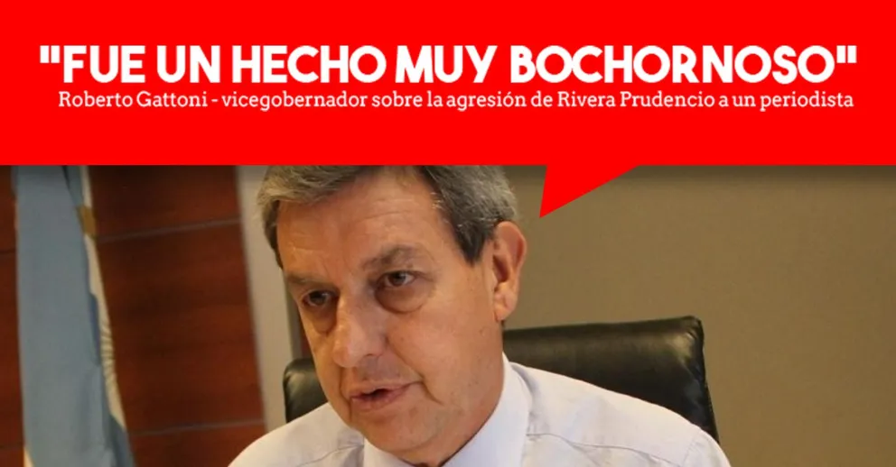 Gattoni sobre el exabrupto de Rivera Prudencio: "Fue un hecho muy bochornoso"