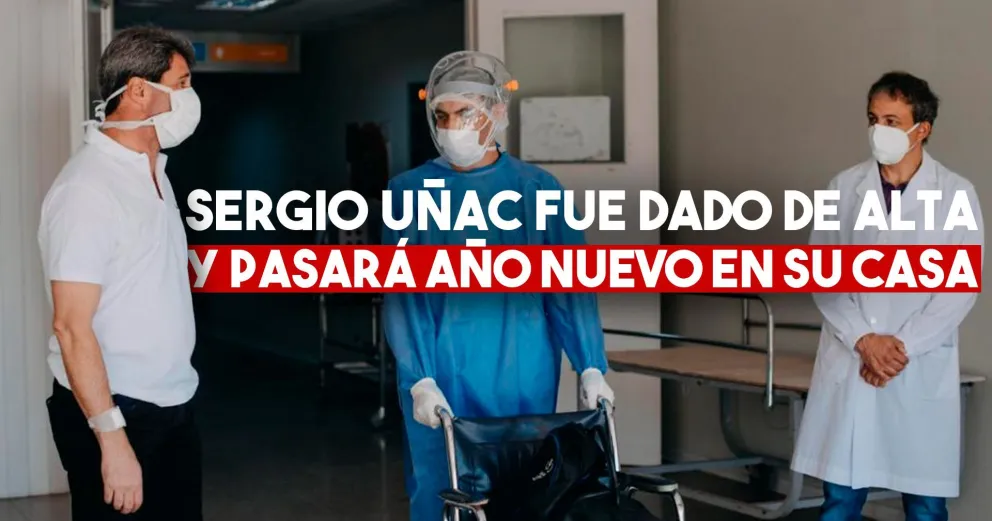 Sergio Uñac fue dado de alta