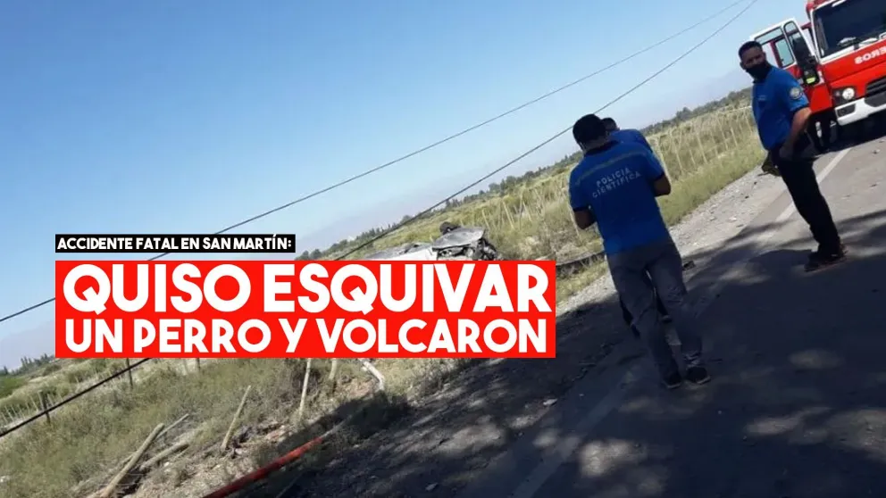 Iban en camioneta, volcaron y una joven murió