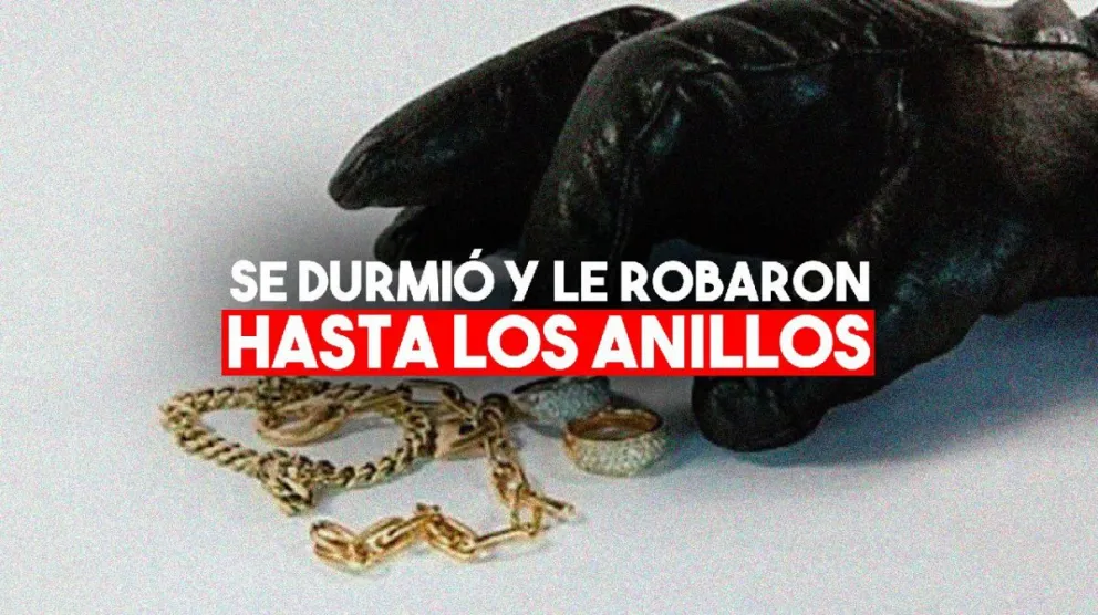 Le entraron a robar mientras dormía y se llevaron valiosas joyas y dinero