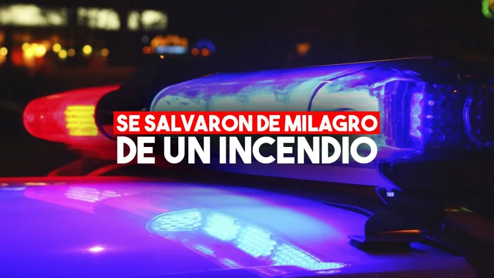 Tres policías se salvaron de un grave incendio en el patrullero