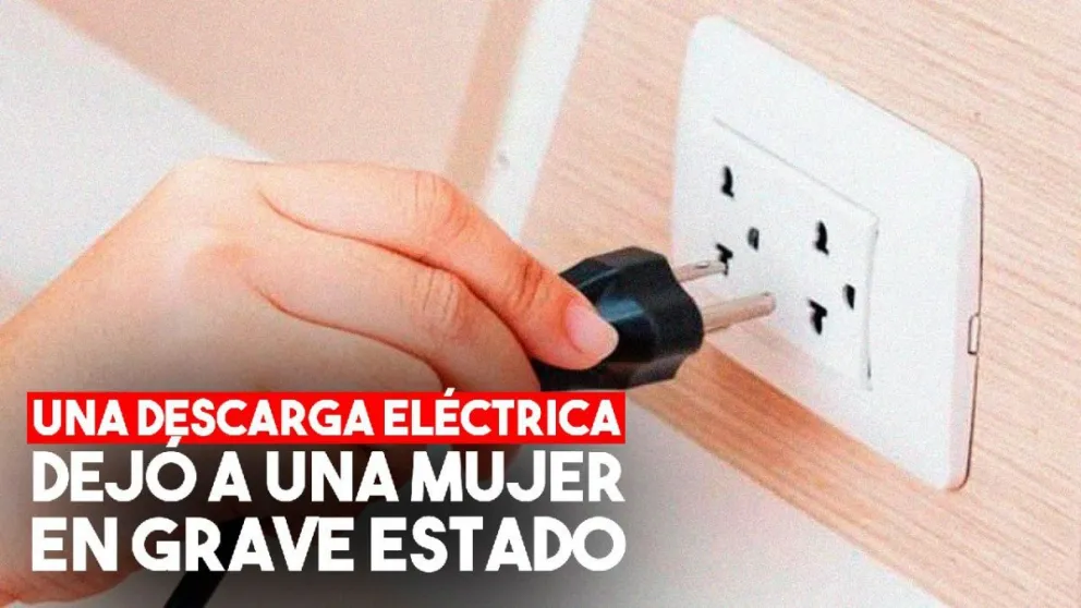 Una mujer se electrocutó y está en grave estado
