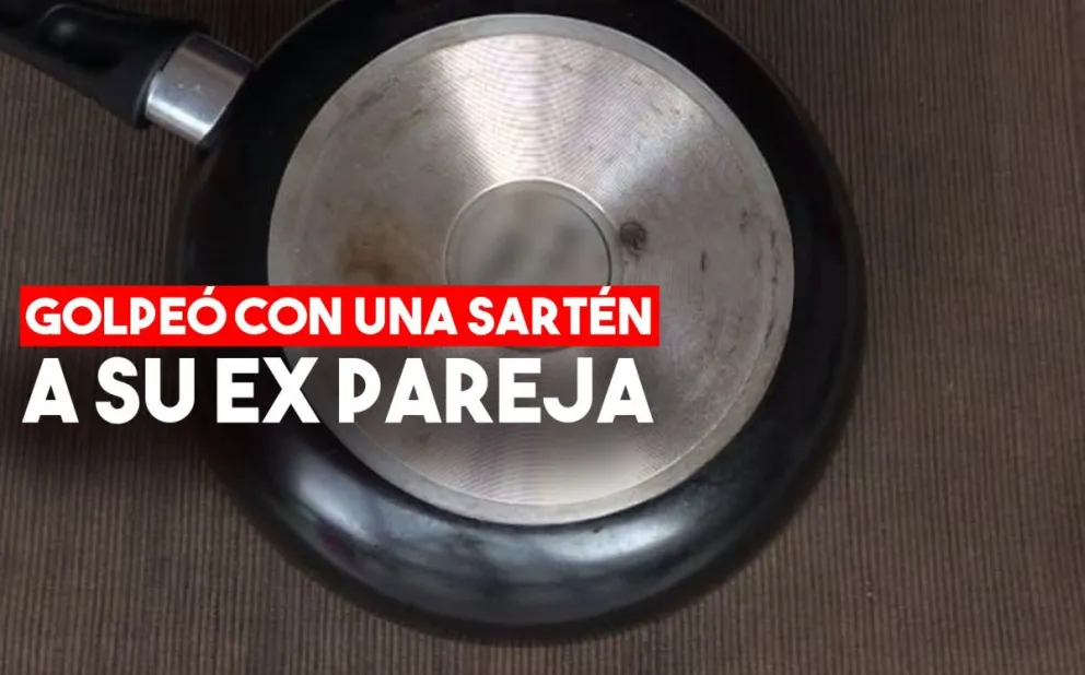Fue detenido por golpear con una sartén a su expareja