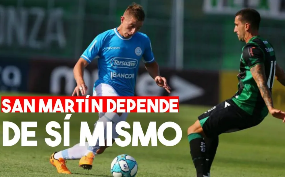San Martín empató en San Juan ante Belgrano y todo se define en la última fecha