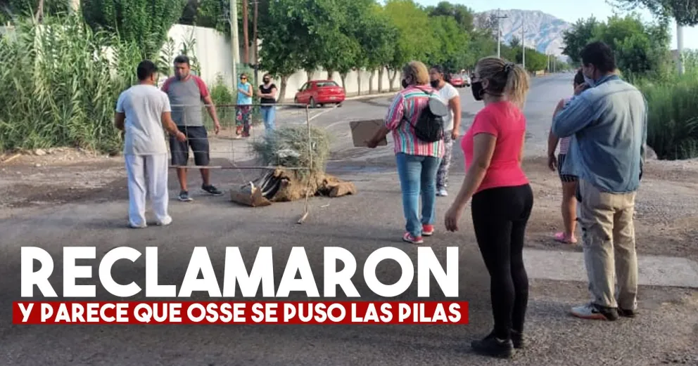 Tras los reclamos, OSSE reparará la cañería rota en Rawson