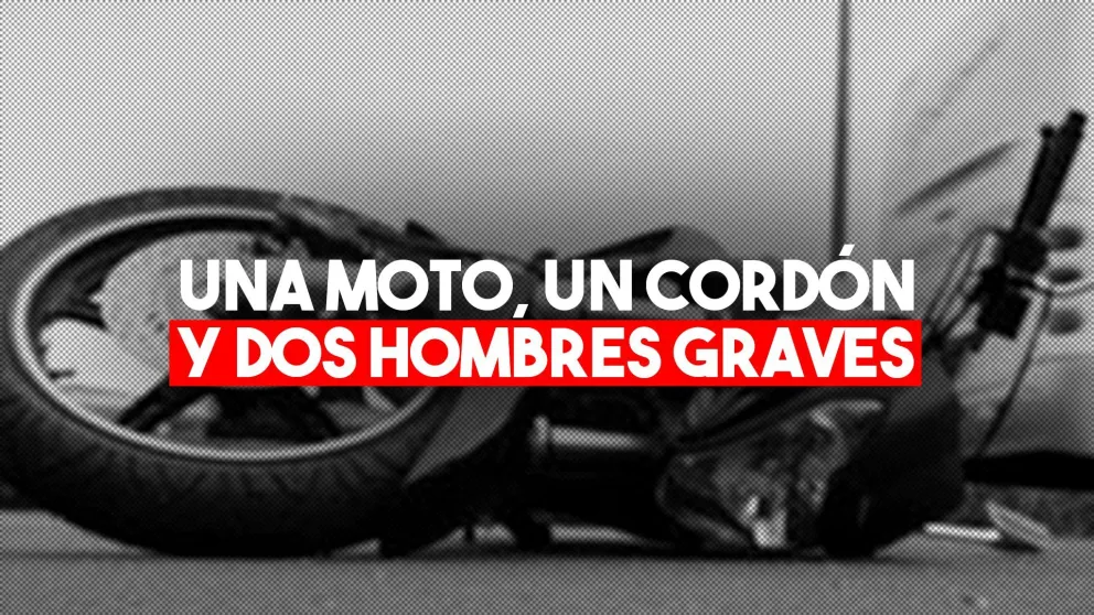 Dos motociclistas quedaron en grave estado tras impactar con un cordón