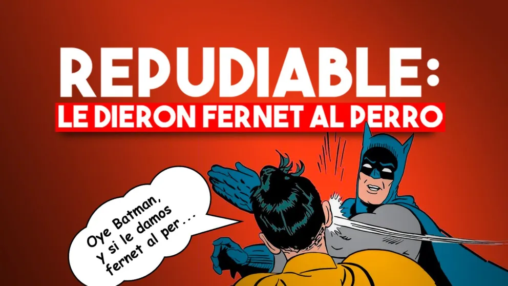 Le dieron alcohol a un perrito y los escracharon por las redes