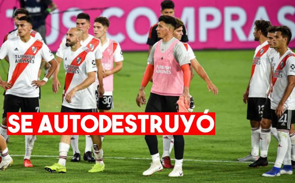 River goleado y al borde de la eliminación de la Libertadores
