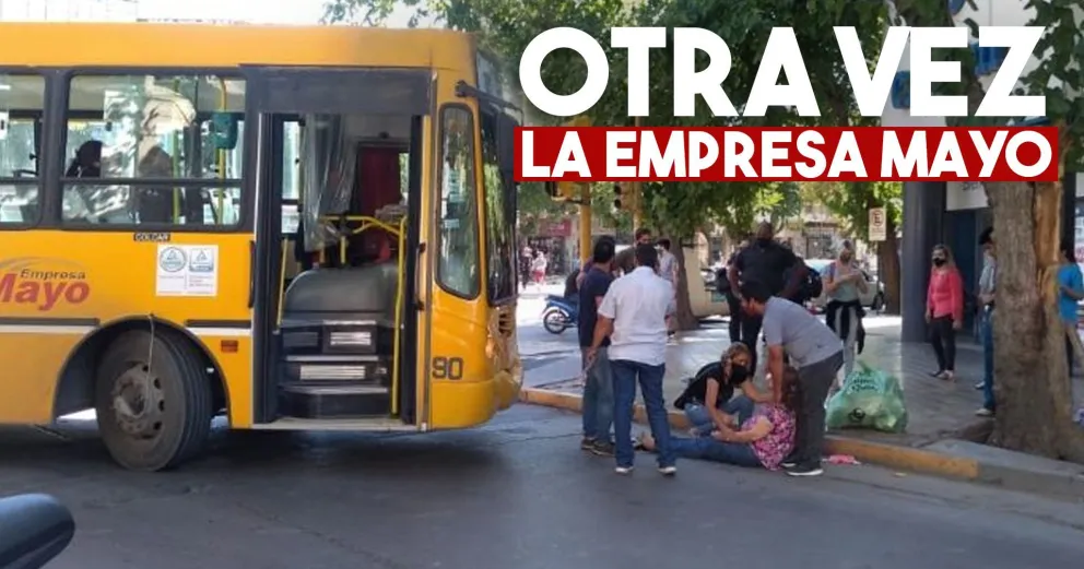 Un colectivo embistió a una mujer de 72 años en pleno centro