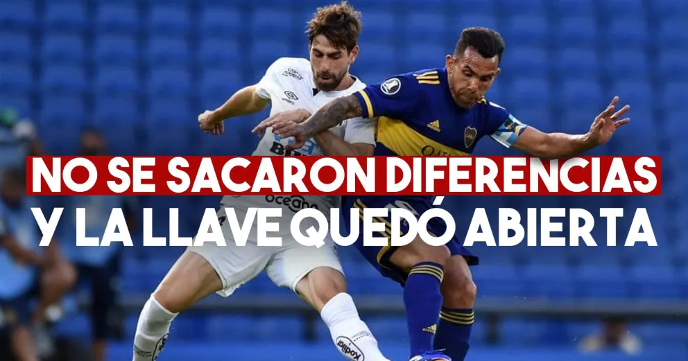 Copa Libertadores: Boca y Santos, sin diferencias en la semifinal de ida