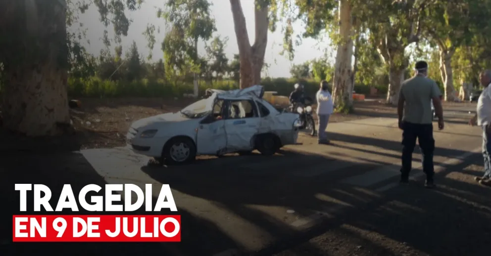 Un remisero chocó contra un árbol y murió