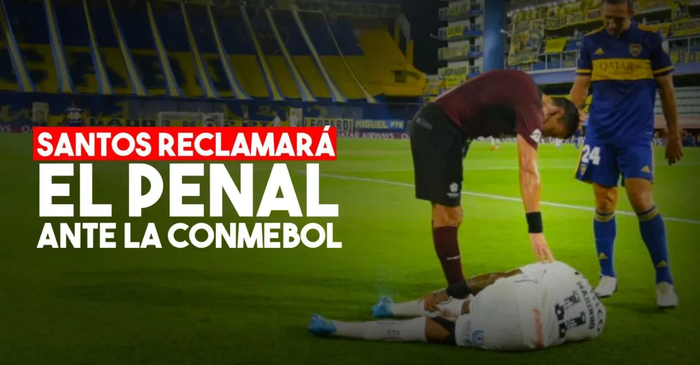 Santos elevará la queja a la Conmebol por el penal que no le cobraron contra Boca