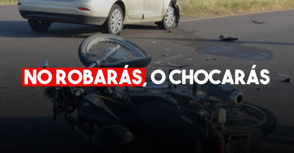 Robó, se quiso dar a la fuga y chocó contra un auto