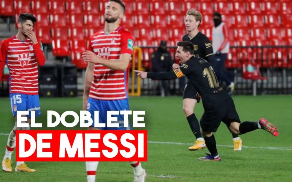 En su primer partido del 2021 Lionel Messi marcó dos golazos