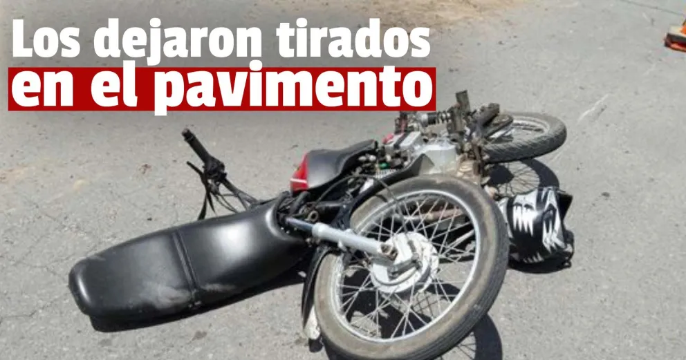 Dos motos chocaron en Rawson y una se dio a la fuga