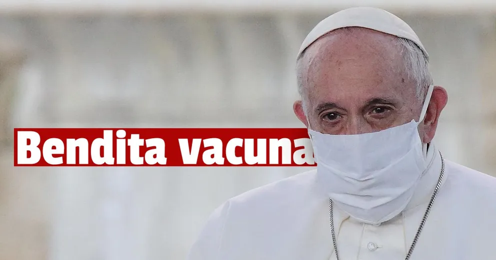 El Papa anunció que se aplicará la vacuna contra el coronavirus