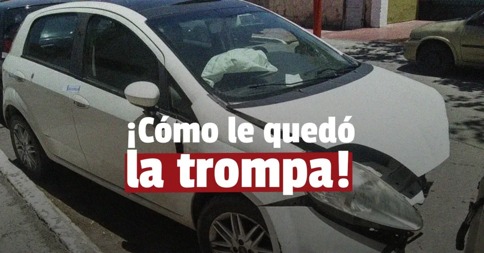 Chocaron y uno de los autos casi se metió a una casa