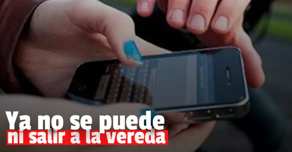 Estaba en la puerta de su casa y le arrebataron el celular