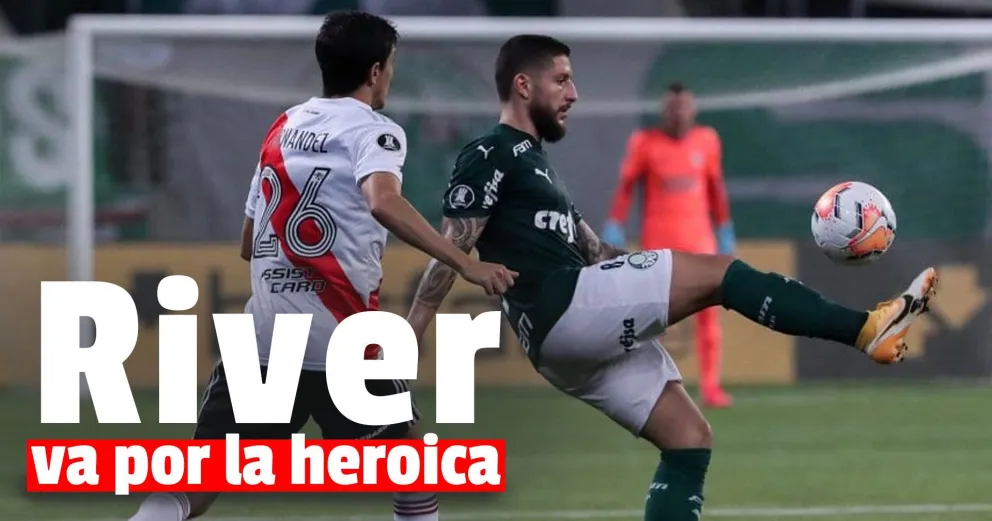 River derrota a Palmeiras, pero por ahora queda afuera de la Copa Libertadores