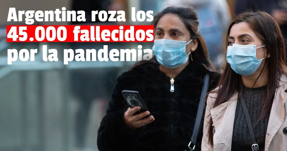 Coronavirus en Argentina: reportan otras 135 muertes y 12.725 nuevos casos