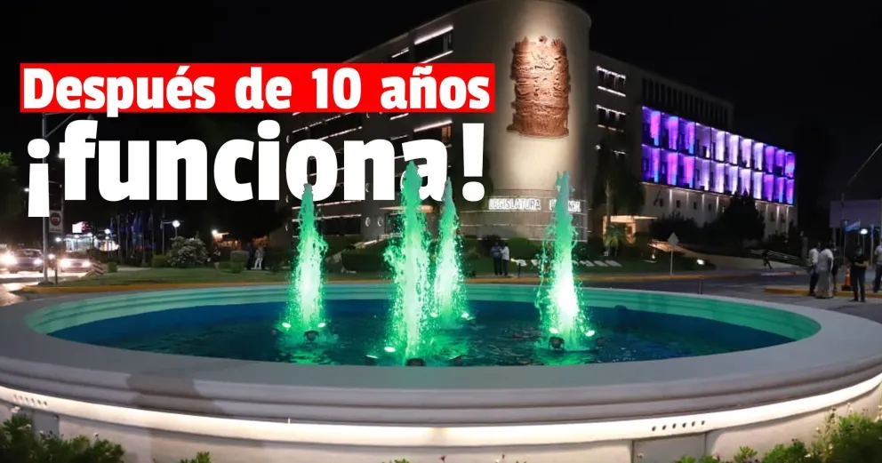 La tradicional fuente de Avenida Libertador y Las Heras quedó en funcionamiento