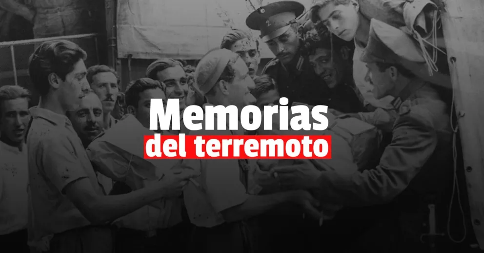 Imágenes inéditas de la actuación policial durante el terremoto de 1944