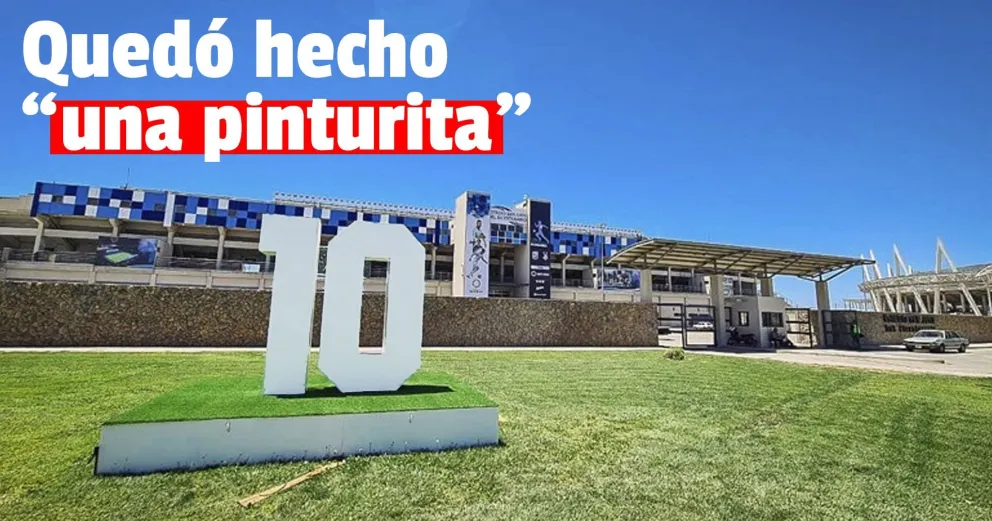 El Estadio del Bicentenario, se puso a punto para recibir la final de la Copa Maradona