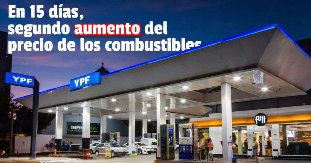 YPF subirá los precios de los combustibles un 3,5% desde la medianoche