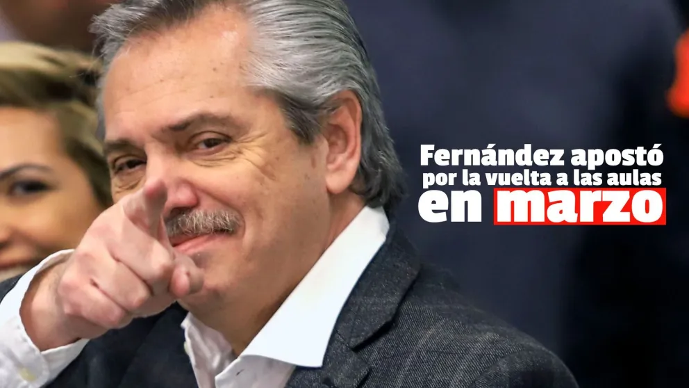 El presidente aseguró el regreso a las clases presenciales en marzo